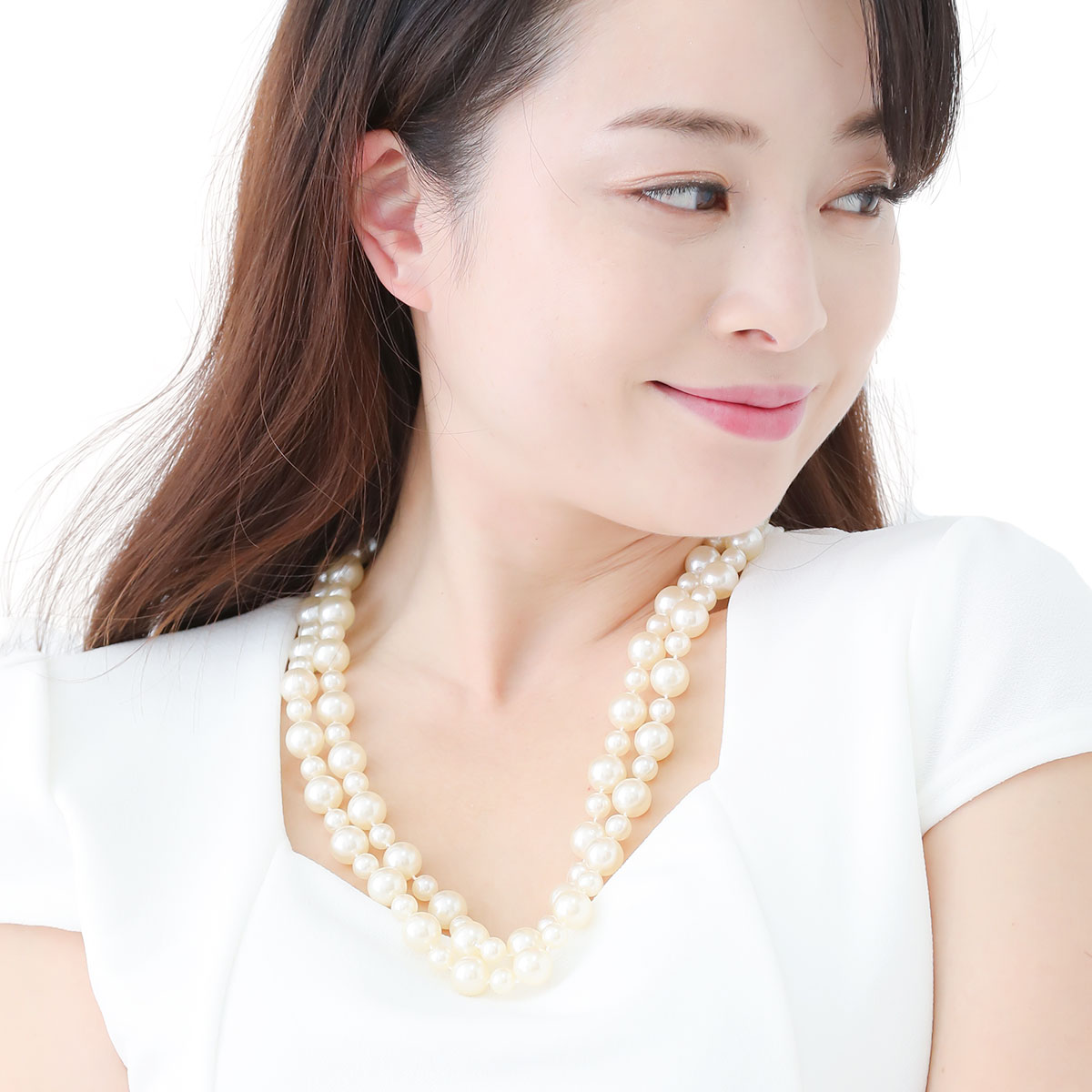 最新 ネックレス レディース パール 真珠 2連 ドレスに合う ブラックフォーマル 冠婚葬祭 七五三 入園式 卒園式 入学式 卒業式 結婚式 披露宴 パーティー カジュアル シンプル おしゃれ 綺麗 上品 高級感 ゴージャス 記念日 誕生日 プレゼント ギフト メール便送料無料