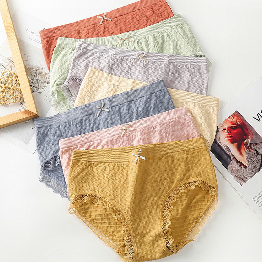 いいスタイル ショーツ レディース 春夏秋冬 レギュラーショーツ スタンダードショーツ 足口レース リボン 綿 無地 黒 Batesmartin Com