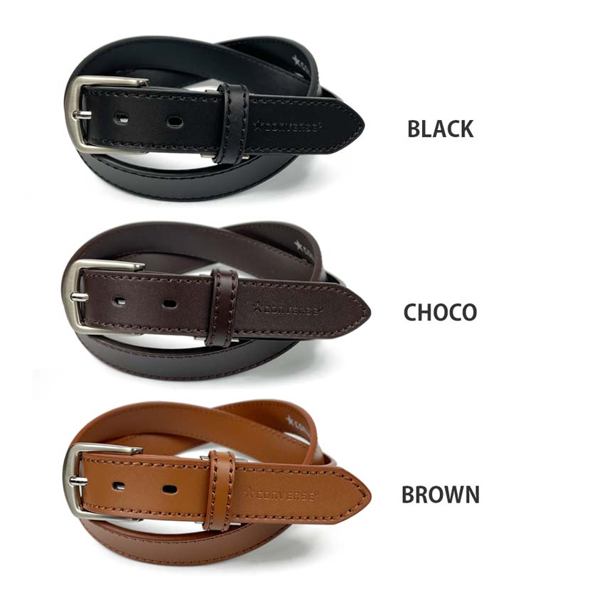 格安人気 ベルト メンズ レディース 春夏秋冬 幅3cm プレーンベルト ステッチ 牛革 サイズ調整可能 Converseロゴ刻印 黒 Www Yourrequestentertainment Com