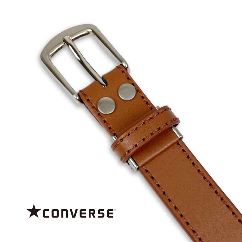 格安人気 ベルト メンズ レディース 春夏秋冬 幅3cm プレーンベルト ステッチ 牛革 サイズ調整可能 Converseロゴ刻印 黒 Www Yourrequestentertainment Com