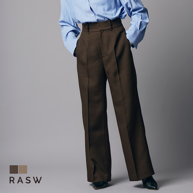 ■美品ZIMMERMANN【定価13】総レースダブルタッククロップドバレルパンツ ラス RASW ダブルタックバレルパンツ （カーキ） -ファッション
