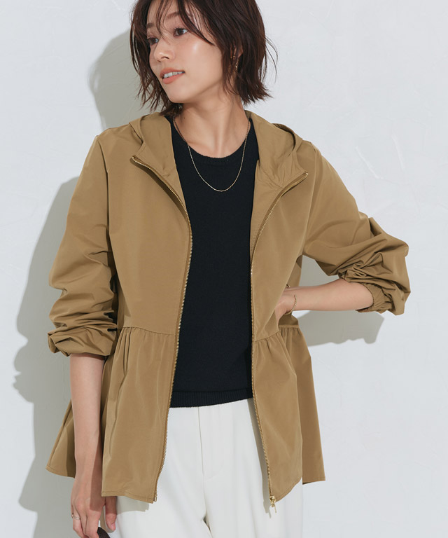 ヘムフレアフーディブルゾン