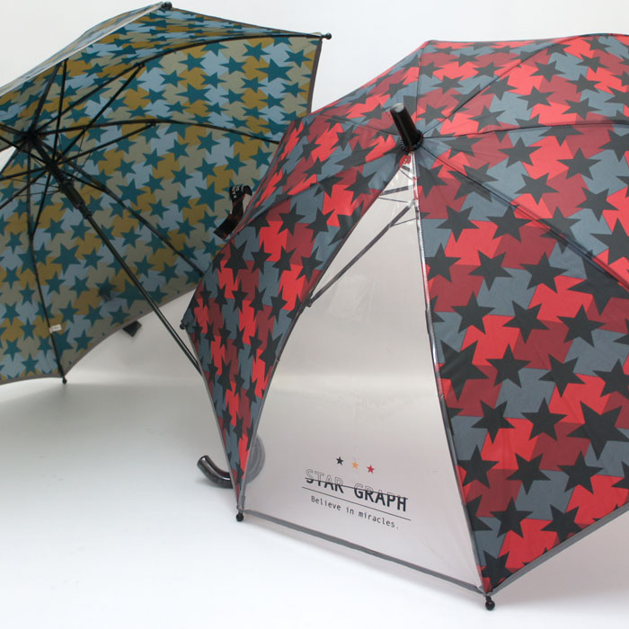市場 傘 送料無料 窓あり 子供 50cm ジャンプ傘 キッズ お得 まとめ買い 子供用 雨傘 男の子 BOY 透明