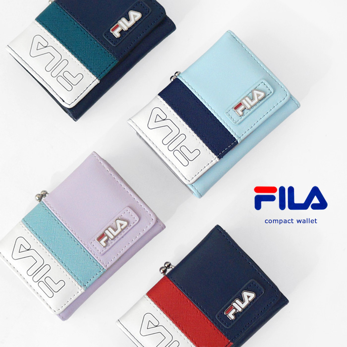 楽天市場 Fila フィラ コネクト がま口 コンパクト ミニ 三つ折り 財布 口金 かわいい おしゃれ メール便送料込み Cofuri コフリ