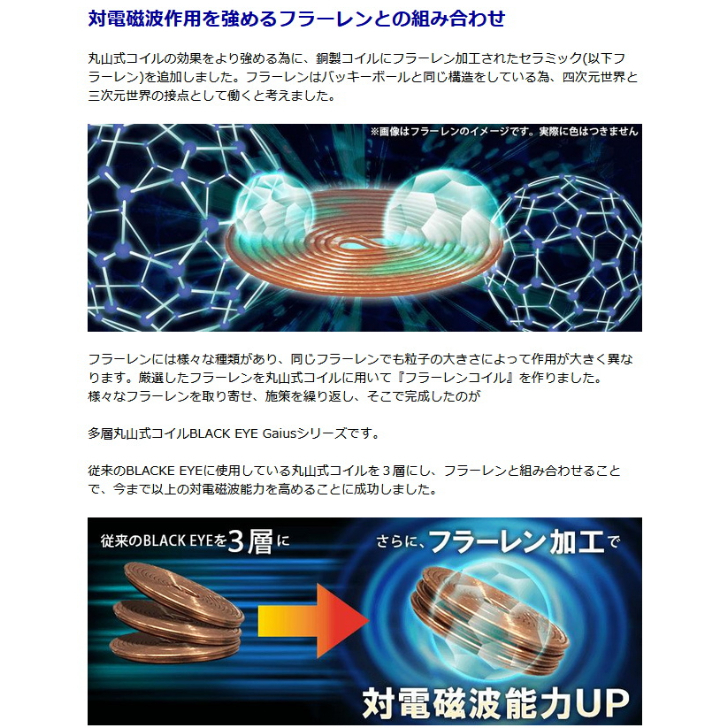 ブラックアイ ガイアスネックレス 丸山修寛先生監修 ユニカ 電磁波対策 電磁波 ブロック 防止 ブラックアイシリーズ レビュー高評価の商品！