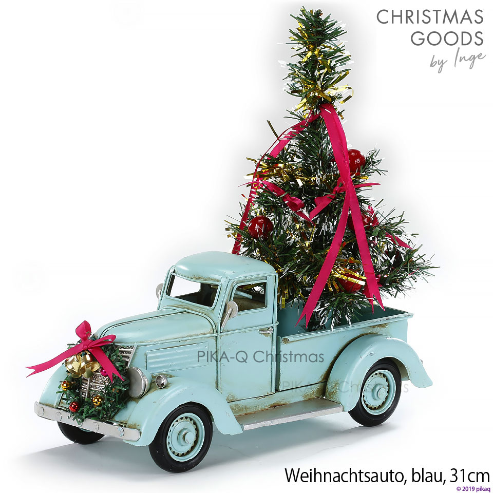 楽天市場 カー G 水色 ライトブルー クリスマス オールドカー アンティーク加工 Withリース クリスマスツリー Christmas Car Blue 31 Cm Metal ヴィンテージカー 男性向けクリスマスプレゼント 彼氏へ 夫へ 父へ ドイツ直輸入 ヨーロッパ ピカキュウhome