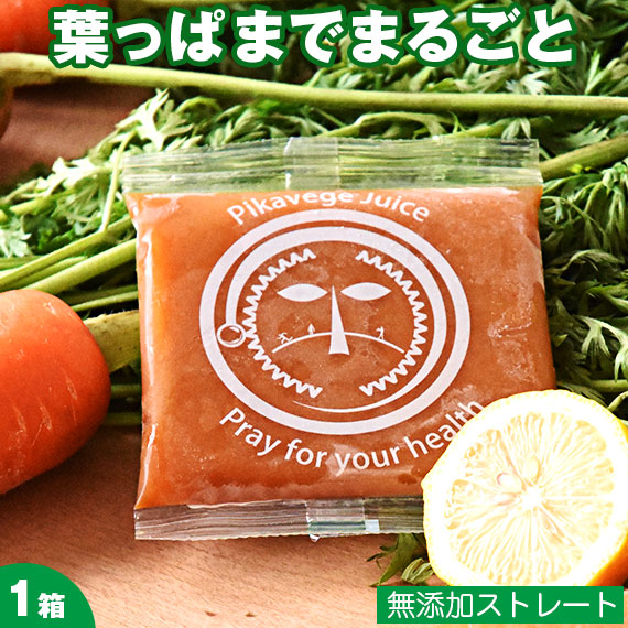 にんじんジュース 無添加 人参ジュース 葉っぱ付きまるごと人参ジュース 100ml×30パック ピカイチ野菜くん ニンジンジュース 国産 無農薬人参 無農薬 有機 有機人参 有機人参ジュース コールドプレスジュース ストレート 野菜ジュース ファスティング ジュースクレンズ 断食