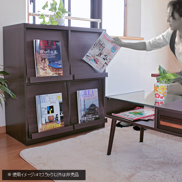 ポイント3倍 ディスプレイラック 幅80 本棚 キャビネット ディスプレイ Lp収納 北欧 2台セット 収納 新生活 2段2列 ブラウン リビング フラップチェスト ラック オープン おしゃれ フラップ扉 レコード収納 レコードラック 木製 シェルフ 雑誌 収納棚