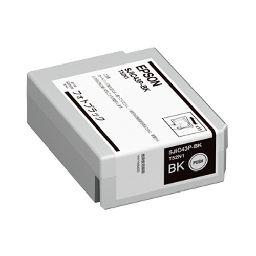 エプソン 純正インク SJIC43P-BK フォトブラック 単品 ｜ EPSON ラベルプリンター