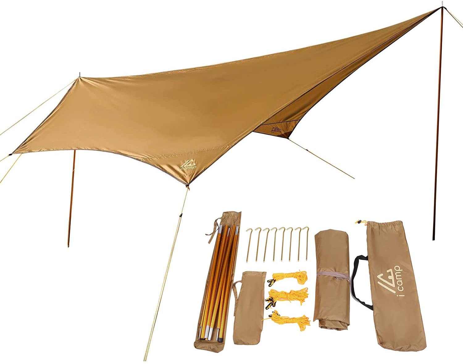 Icamp アイビバーク Tarp One タープ一 国防省 タープ Tarpone Gold ソロキャンプ Saboramalaga Es