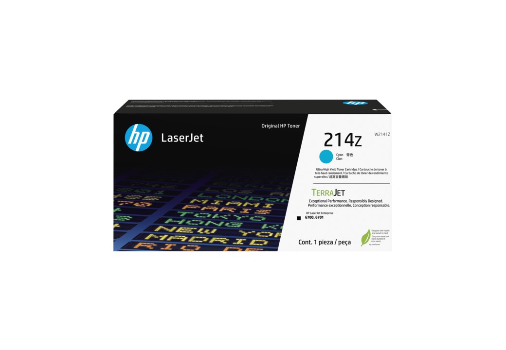 HP 214Z (W2141Z) 純然たるトナーカートリッジ シアン 大静電容量 | エイチピー HP トナー 純然たる 薬莢 新品