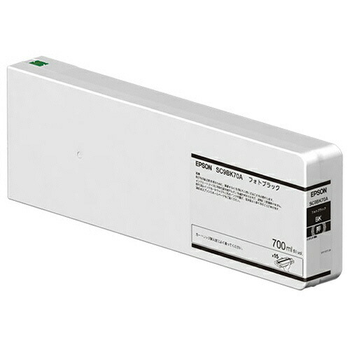 エプソン 純正 インクカートリッジ SC9BK70A 700ml フォトブラック 単品 | EPSON