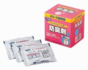 【セット商品】【消臭剤】ポータブルトイレ用防臭剤22 / 533-208　22袋入 4箱セット | アロン化成