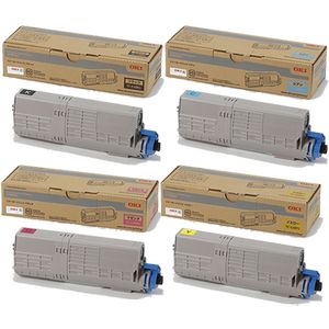 オキ TC-C4B1 純然たるトナー 4色書き割り | 沖電気工業 OKI 沖データ トナー 純然たる 薬莢 書き割り SET 新品 MC573dnw C542dnw