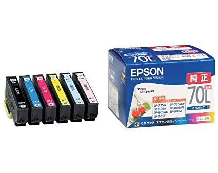 エプソン 純正インク IC6CL70L 6色セット ｜ EPSON