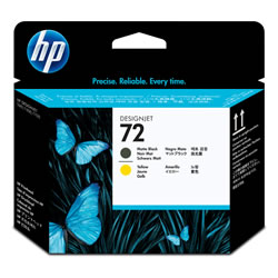 HP 72 純正プリントヘッド マットブラック/イエロー C9384A