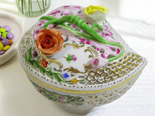 楽天市場】ヘレンド ファンタジー ボンボニエール(6211/C) 送料込み