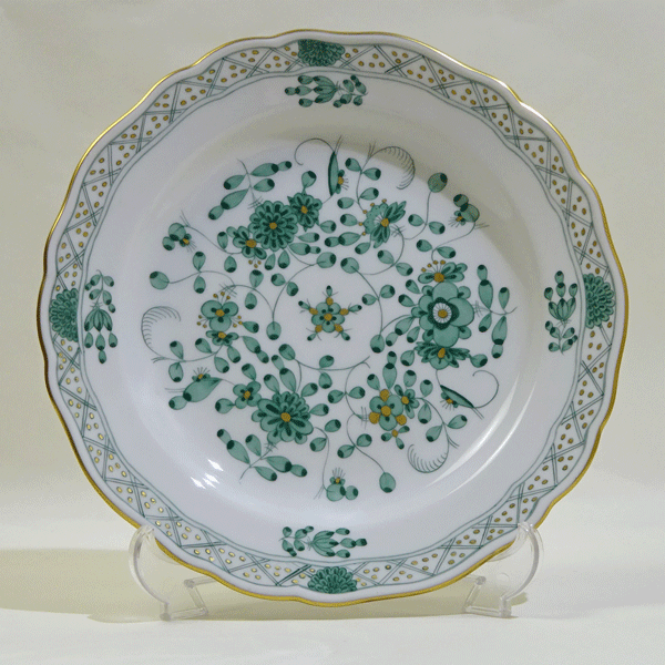 楽天市場】マイセン インドの華 グリーン プレート 21cm