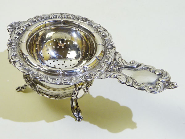 楽天市場】シルバーティーストレーナー 茶こし シェル 送料込み