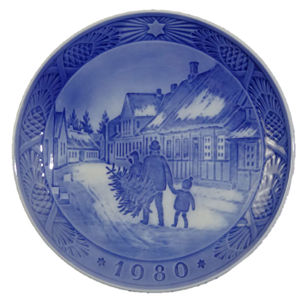 1964年　クリスマスツリーを採りに行く　イヤープレート　ロイヤルコペンハーゲン ロイヤルコペンハーゲン イヤープレート 1964年 クリスマスツリーを