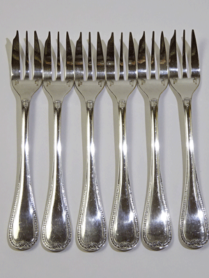 クリストフル マルメゾン ケーキフォーク 4点 クリストフル マルメゾン ケーキフォーク（スターリングシルバー）を