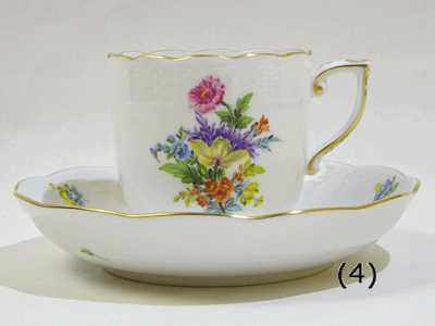 楽天市場】ヘレンド フラワーリボン ブルー(FLR) 兼用カップソーサー