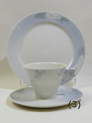 最も完璧な ロイヤルコペンハーゲン ミッドサマーナイトドリームブルー トリオ カップソーサー大 プレート19cm 3 送料無料 Fucoa Cl