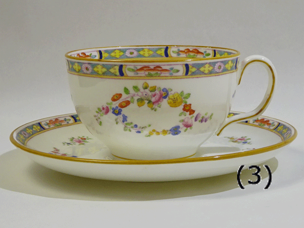 (つき抜ける有り)MINTON ミントンリース ティーカップソーサー(3)