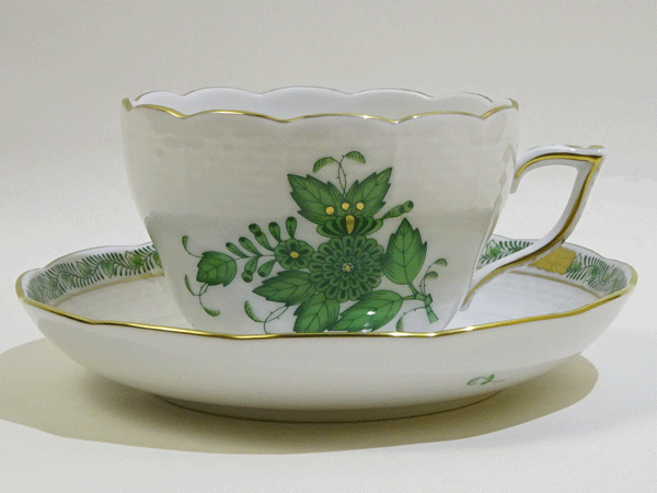 楽天市場】ヘレンド フラワーリボン ブルー(FLR) 兼用カップソーサー  