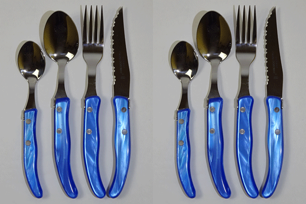 新品ラギオール カトラリー24ピースセット （ブラック)ゴールド ライヨール ラギオール ディナーカトラリー24ピースセット 木