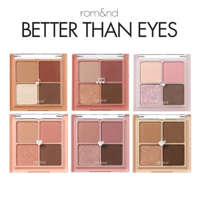 楽天市場 送料無料 Romand ロムアンド Rom Nd ベターザン アイズ Better Than Eyes 6g アイパレット アイシャドウ アイシャドー シルキー 韓国コスメ プチプラコスメ Sudii