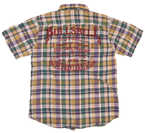 ＊エムダブリュエス MWS ボルビック 半袖 オープンシャツ 襟切替 胸ワッペン 厚手ボーリングシャツ バックプリント M BJBJ.E MWS エムダブリューエス 半袖 - メルカリ