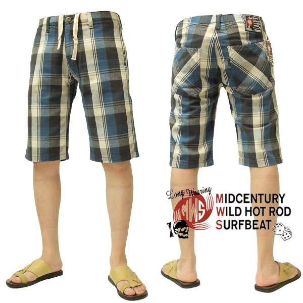 MWS ショーツ ネルチェック メンズ ショートパンツ 1511304 #75ブルー 新品｜パインアベニュー洋品店