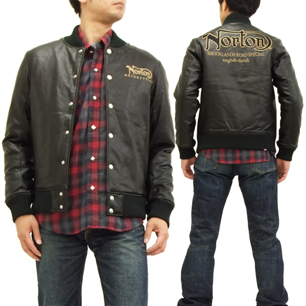 Pine-Avenue Clothes shop | Rakuten Global Market: Norton motorcycle PU award jacket 43N1602 