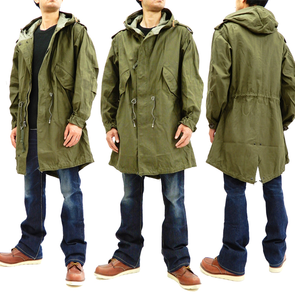 mens fishtail parka with fur hood