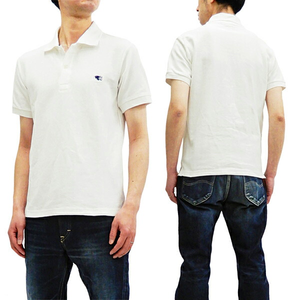 フェローズ ポロシャツ PPS1 Pherrow's Pherrows 定番 鹿の子 メンズ 半袖 POLO オフ白 新品