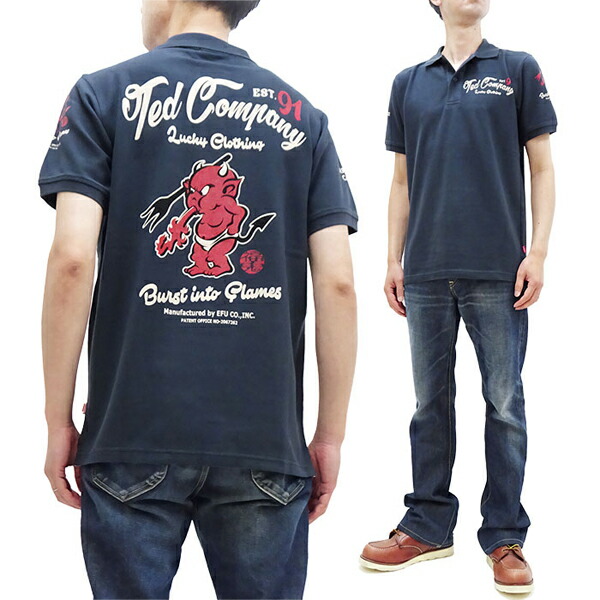 楽天市場】テッドマン ポロシャツ TMSP-700 TEDMAN ラッキーデビル