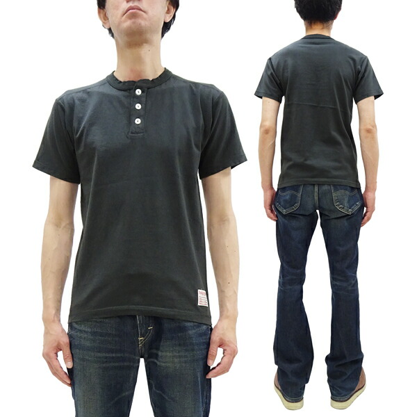 トイズマッコイ ヘンリーネック 半袖Tシャツ TMC2537 メンズ 無地 Tシャツ TOYS McCOY The Great American Hero Union Shirt 030 ブラック 新品