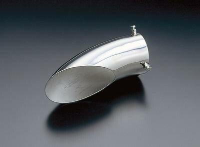 楽天市場】汎用 かち上げ ステンレス マフラーカッター 2本出し ハス