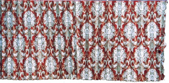 楽天市場】仮眠カーテン 花かご プリーツ仕様 裏黒生地付き 柄高さ