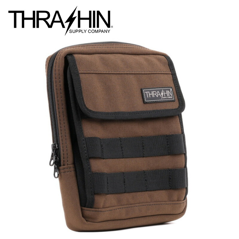 スラッシンサプライ■ハンドルバーバッグ スリム ブラウン Thrashin Supply HandleBar Bag Slim THB-0032|ハーレーパーツのパインバレー