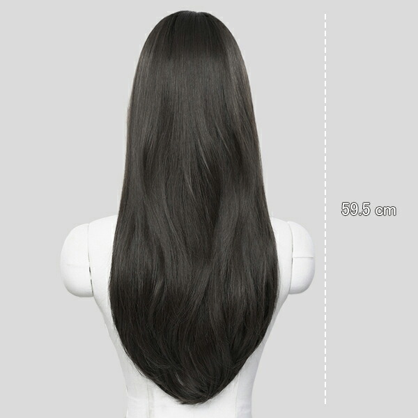 手植えフルウィッグ) リリカ ストレート 21インチ (モースト原糸) WIG