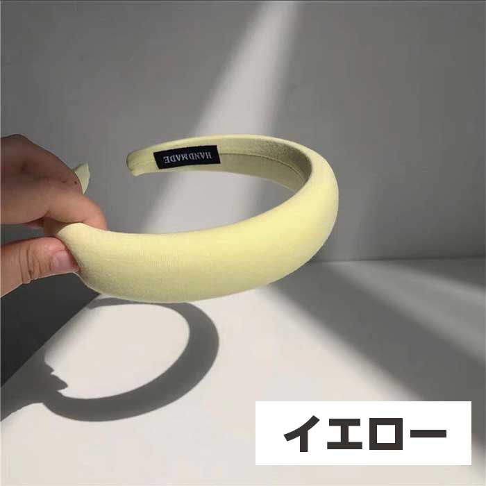 パステルカラーのボリュームカチューシャ(全5色)
