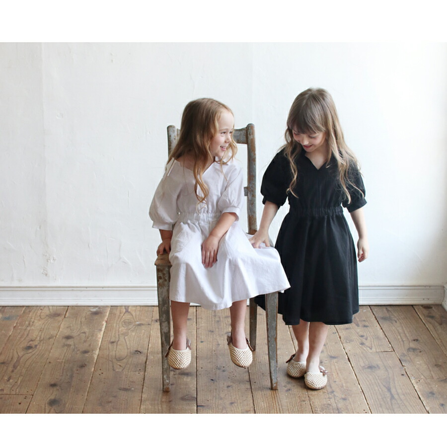 楽天市場 子供服rora アメリー リネン ワンピース 子供服 ワンピース 女の子 夏ワンピース リネンワンピース 半袖 黒 白 夏服 こども服 キッズ 大人っぽい おしゃれ 可愛い 後ろリボン 膝丈 ひざ下丈 子供 服 ナチュラル かわいい 100 110 1 130 140 子供服 ピンク