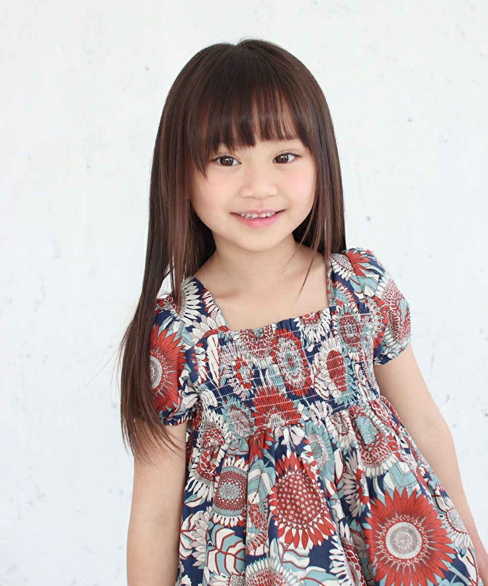 子供服rora スビー ワンピース 女の子 ワンピース 子供服 ナチュラル 夏 キッズ レトロ 花柄ワンピース 花柄 半袖 可愛い ふんわり かわいい ブルー 紺 オレンジ ひまわり柄 綿100 コットン 100 110 1 130 140 Cooltonindia Com