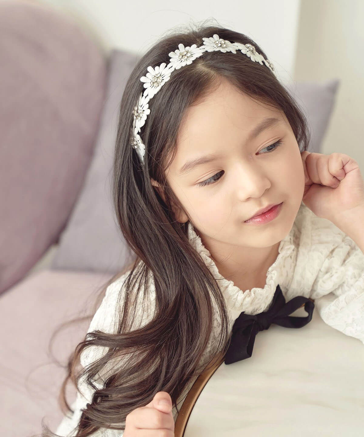 送料無料新品 ポイントお花がかわいいベビー 子供用のレースのヘアバンド 赤ちゃん 6M 12M 1歳 1才 18M 2歳 2才 24M 2T 3歳  3才 3T 4歳 4才 4T 5歳 5才 5T 女の子用 80cm 90cm 95cm 100cm 110cm