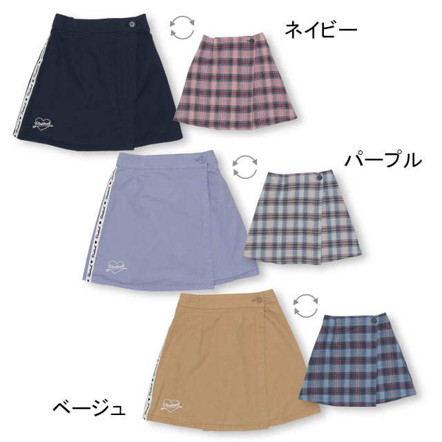 1/23NEWPINKHUNTピンクハントリバーシブルスカート3501KベビードールBABYDOLL子供服キッズジュニア女の子小学生中学生おしゃれかわいい