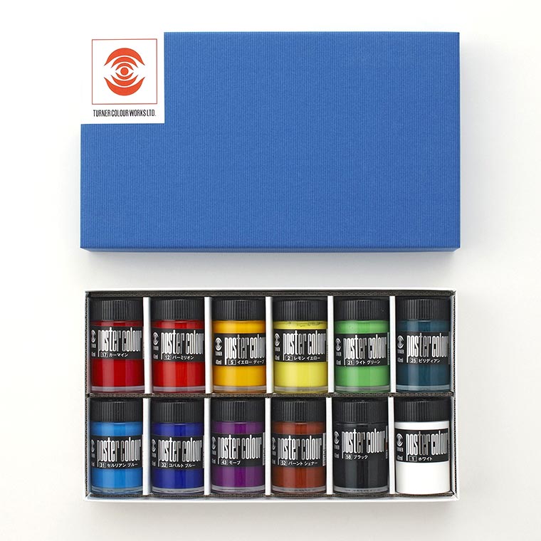 楽天市場】ニッカー絵具 ポスターカラー 24色セット PCT24 : アーク