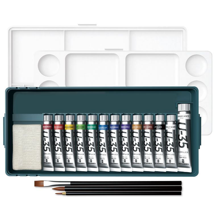 楽天市場】ターナー U35アクリリックスプライムセット12色13本セット