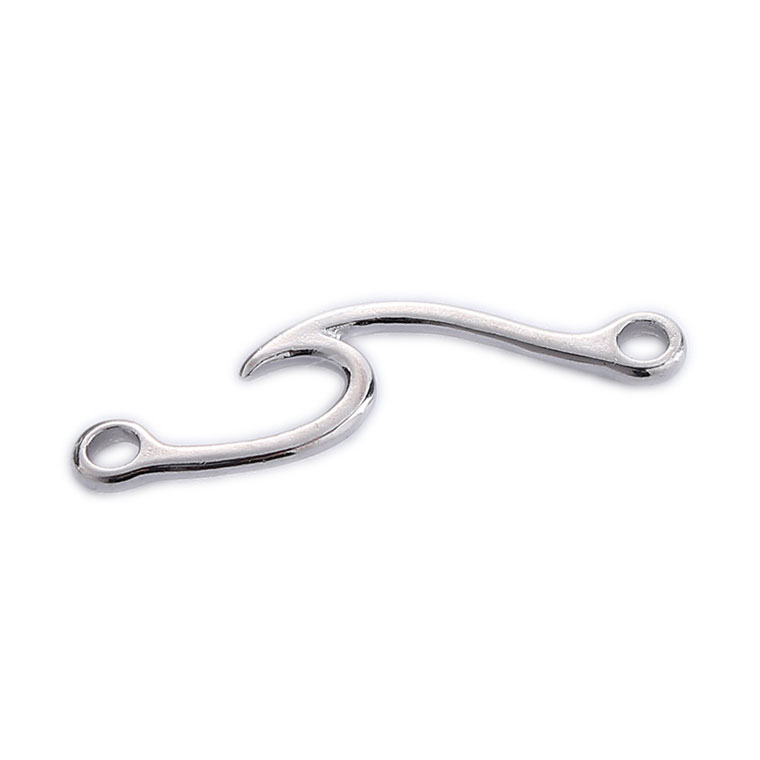 楽天市場】3個入 45mm×15mm メタルチャーム 蔦 銀古美 / 合金 金属製